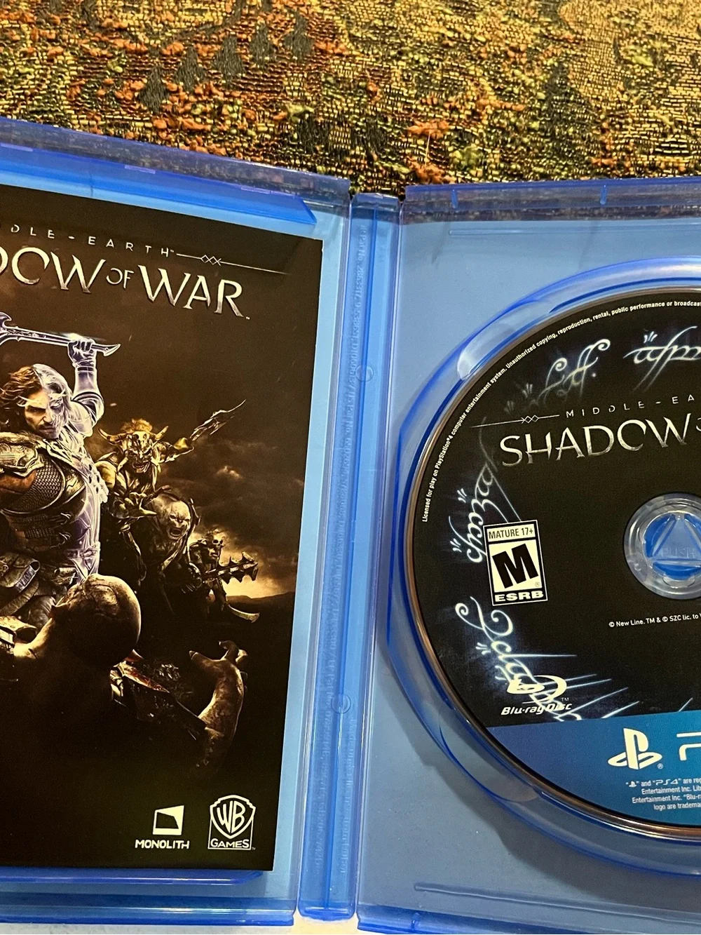 PS4 Middle-earth: Shadow of War – Black/Blue Case